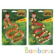 Игрушка "Играем вместе" тянущаяся змея, в ассорт. на карт. (русс. уп.) в кор.4*24шт | фото №0