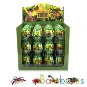 НАСЕКОМЫЕ "ИГРАЕМ ВМЕСТЕ" 12 ВИДОВ 3" В ПРОЗРАЧНОМ ЯЙЦЕ, УП-36ШТ в кор.2уп | фото №0