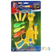 Бластер c мягкими пулями, с аксесс., цвет в ассорт. на карт. 24*17*4см "Играем вместе" в кор.2*72шт | фото №0