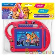 Доска для рисования Турбозавры магнитная, счеты, 24*18см ИГРАЕМ ВМЕСТЕ в кор.2*72шт | фото №0