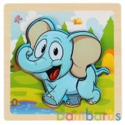 Игрушка дер. "Буратино" вкладыши Животные, 15х15 см, в ассорт., термопленка (русс. уп.) в кор.200шт | фото №0