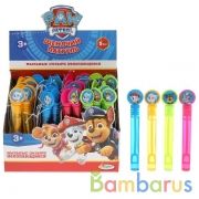 Мыльные пузыри "Щенячий патруль" нелопающиеся колба 5мл,11см, диспл. ИГРАЕМ ВМЕСТЕ уп-48шт в кор24уп | фото №0