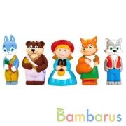 ФИГУРКА ДЛЯ ВАННОЙ "ИГРАЕМ ВМЕСТЕ" ЛЕСНЫЕ ЖИТЕЛИ, В АССОРТ. В СЕТКЕ (РУСС. УП.) в кор.96шт | фото №0