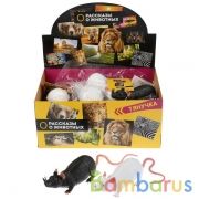 Игрушка пластизоль тянучка Играем Вместе мышь 33см, 2ассорти, с хэнтэгом в дисплее уп-18шт в кор.8уп | фото №0