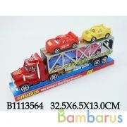 Автовоз инерц. с машинками, цвет в ассорт. 286 в пласт. в кор.2*54шт | фото №0