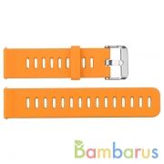 Сменный браслет 20мм (Amazfit GTR 42mm, Bip, Haylou LS01, LS02) однотонный (Оранжевый) | фото №0