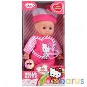 ПУПС "КАРАПУЗ" HELLO KITTY. 18СМ, МЯГКОЕ ТЕЛО, ЗАКРЫВАЮТСЯ ГЛАЗКИ, ОЗВУЧ. В РУСС. КОР. в кор.2*36шт | фото №0