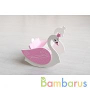 ИГРУШКА ДЕТСКАЯ ИЗЯЩНЫЙ ЛЕБЕДЬ (СТУЛ ДЛЯ КОРМЛЕНИЯ С КАЧАЛКОЙ), SHINING CROWN. РОЗ. в кор.6шт | фото №0