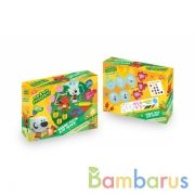 Набор с тестом для лепки и формочками Ми-ми-мишки фрукты и овощи, 24 см МУЛЬТИ АРТ в кор.8шт | фото №0