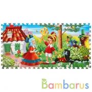 Коврик сборный "Буратино" 8 сегментов, каждый 31.5*31.5см в пак. ТМ "ИГРАЕМ ВМЕСТЕ" в кор.12шт | фото №0