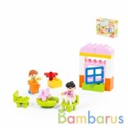 КОНСТРУКТОР "МАКСИ" - "МИНИ-ДОМИК" (21 ЭЛЕМЕНТ) (В КОРОБКЕ) в кор.10шт | фото №0