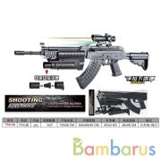 Автомат с лазер. прицелом, с фонарем в пак. в кор.2*16шт | фото №0