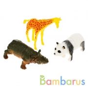 Игрушка пластизоль Играем Вместе дикие животные (3шт) 15см, в ассорт. в пак. с хедером в кор.2*72шт | фото №0