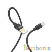 Кабель HOCO U55 Outstanding charging data cable for Micro-USB (1.2M) Black | фото №0