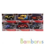 МАШИНА "ТЕХНОПАРК" МЕТАЛЛ. 7,5СМ, В АССОРТ. В КОР. В ДИСПЛЕЕ (РУСС. УП.) УП-48ШТ в кор.2*3уп | фото №0