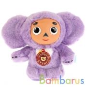 МЯГКАЯ ИГРУШКА "МУЛЬТИ-ПУЛЬТИ" ЧЕБУРАШКА 17СМ, ФИОЛЕТ. МЕХ, ПЛАСТ. МОРДОЧКА, РУСС. ЧИП в кор.24шт | фото №0