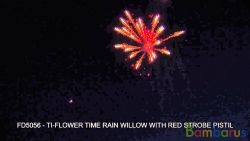 FD5056 TI-FLOWER TIME RAIN WILLOW WITH RED STROBE PISTIL | фото №0