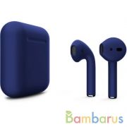Беспроводные наушники Apple AirPods 2 Color (без беспроводной зарядки чехла) Темно-Синий | фото №0