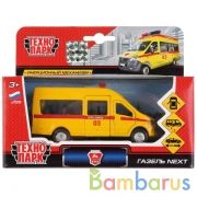 Машина металл ГАЗЕЛЬ NEXT СКОРАЯ, 12 см,  двери, инерц., кор. Технопарк в кор.2*24шт | фото №0