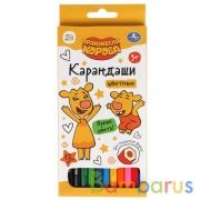 Цветные карандаши Оранжевая корова 12цв, шестигран. в кор. Умка в кор.20*12шт | фото №0