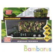 ТМ Технопарк. Машина металл "ВОЕННАЯ ТЕХНИКА" 15,5см, инерц, подв.эл., В АССОРТ. в кор. в кор.2*60шт | фото №0