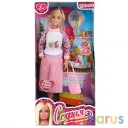 Кукла 29 см София, руки и ноги сгибаются, в комплекте расческа ТМ "КАРАПУЗ" в кор.24шт | фото №0