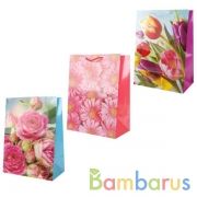 ПАКЕТ ПОДАРОЧНЫЙ "ИГРАЕМ ВМЕСТЕ" ЦВЕТЫ. 33Х46Х20СМ, ГЛЯНЦЕВЫЙ В ПАК. УП-12ШТ в кор.6уп | фото №0