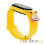 Сменный браслет Xiaomi Mi Band 5/6 Cartoon (Garfield) | фото №0