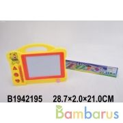 Доска для рисования, ручка, 3 печати, цвет в ассорт. в пак. в кор.2*36шт | фото №0