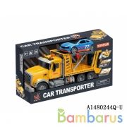 Трейлер инерц С МАШИНКОЙ, свет+звук 666-56P в кор. в кор.18шт | фото №0