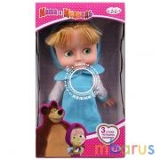 КУКЛА ОЗВУЧ. ТМ "КАРАПУЗ" МАША 25СМ, 3 СТИХА И ПЕСЕНКА, В ГОЛУБОМ ПЛАТЬЕ В РУСС. КОР. в кор.18шт | фото №0