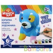 Наб д/тв-ва, копилка для росписи собачка в кор. MultiArt в кор.36шт | фото №0