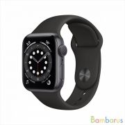 Часы Apple Watch Series 6 GPS 44mm Aluminum Case with Sport Band Space Gray/Black (Серый космос/Черный) M00H3 | фото №0