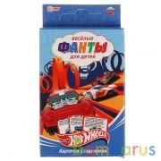 Хот вилс. Веселые фанты для детей. Коробка с европодвесом, 32 карточки Умные игры в кор.150шт | фото №0