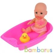 ПУПС ФУНКЦ, ТМ Карапуз 20см, пьет, писает, закрыв. глазки, в наб. ванночка и аксесс в пак в кор.24шт | фото №0