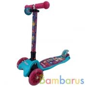 Самокат 3кол. Фееринки складн., упр. наклоном, колеса pu 120 и 80, свет, рег.высота в кор. в кор.6шт | фото №0