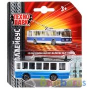 МАШИНА "ТЕХНОПАРК" МЕТАЛЛ. ГОРОДСКОЙ ТРАНСПОРТ, В АССОРТ. НА КАРТ. (РУСС. УП.) в кор.2*144шт | фото №0