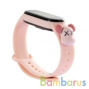 Сменный браслет Xiaomi Mi Band 5/6 Cartoon (KAWS Pink) | фото №0