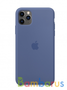 Чехол для Apple iPhone 11 Pro Max Silicon Case Protect (Синий лён) | фото №0