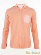 Damon / Приталенная коралловая Рубашка | фото №0