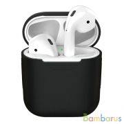 Чехол силиконовый Deppa для AirPods (Черный) | фото №0