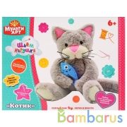 Набор д/детского тв-ва MultiArt сделай плюшевую игрушку (21*4*16см) котик в русс. кор. в кор.24шт | фото №0