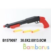 Пистолет с мягкими пулями на присосках в пак. в кор.2*192шт | фото №0