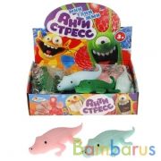 Игрушка жмяка "крокодил" с мукой, в дисплее ИГРАЕМ ВМЕСТЕ уп-12шт в кор.12уп | фото №0