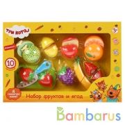 Набор фруктов и ягод ТРИ КОТА в русс. кор. 37*25*6см Играем вместе в кор.4*12шт | фото №0