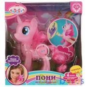 Пони 16см, озвуч. русс. чип, с проектором, со светом, с аксесс. в русс. кор. "Карапуз" в кор.36шт | фото №0