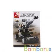 КОНСТРУКТОР ПЛАСТ. 8-В-1 ПУШКА С ФИГУРКОЙ, 94ДЕТ. В РУСС. КОР. в кор.72шт | фото №0