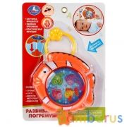 РАЗВИВАЮЩАЯ ПОГРЕМУШКА ЗАВОДНАЯ "УМКА" "РЫБКА" НА БЛИСТЕРЕ (РУСС. УП.) 15*21СМ в кор.2*60шт | фото №0