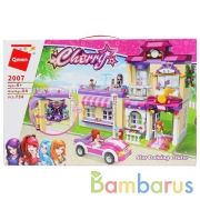 Конструктор пласт. пожарные службы, с машиной и фигурками, 647дет. в кор. в кор.9шт | фото №0