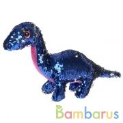 Игрушка мягкая дино "космос" из пайеток 38 см без чипа, в пак. ТМ "МУЛЬТИ-ПУЛЬТИ" в кор.56шт | фото №0